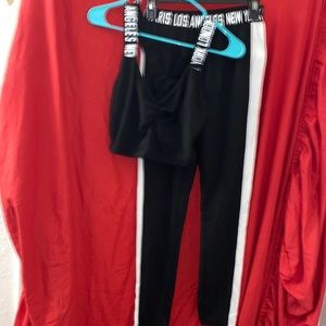 Two piece track suit